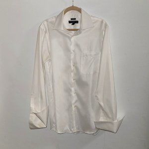 Pronto Uomo French Cuff Button Down Shirt Non Iron 16 34/35